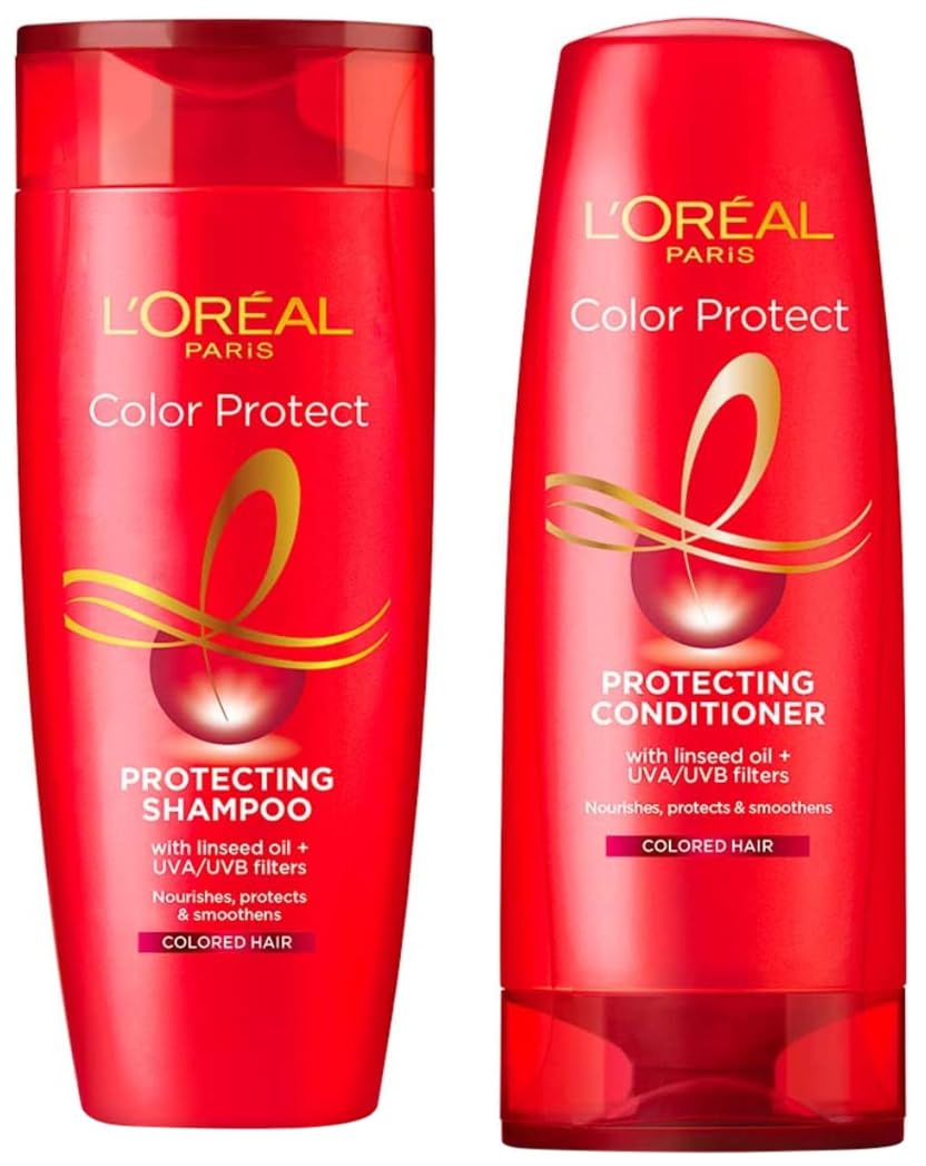 L'Oreal Paris Color Protect Conditioner, 192.5ml (175ml+17.5ml) And L'Oreal Paris Color Protect Shampoo, 175ml (With 10% Extra)