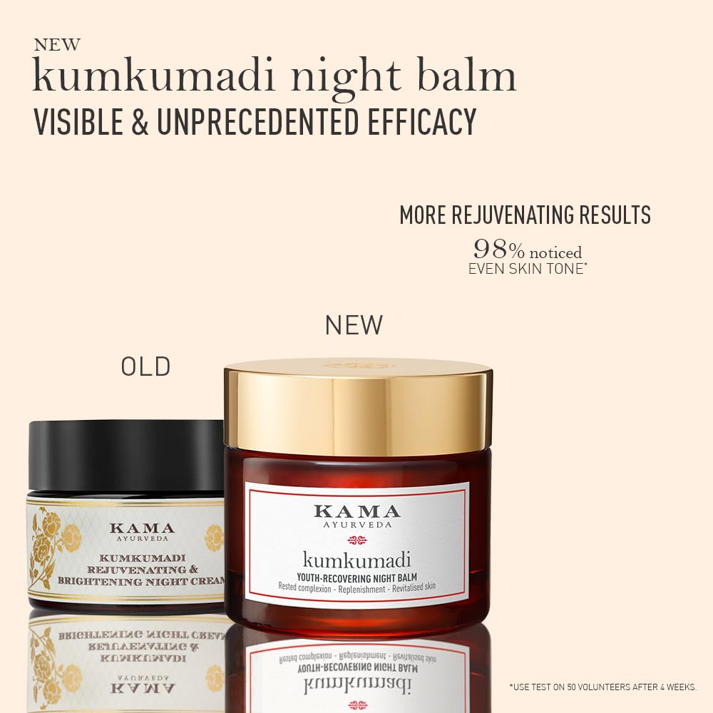KUMKUMADI YOUTH-RECOVERING NIGHT BALM, 15 ML | Brightening Night Cream | NEW & IMPROVED