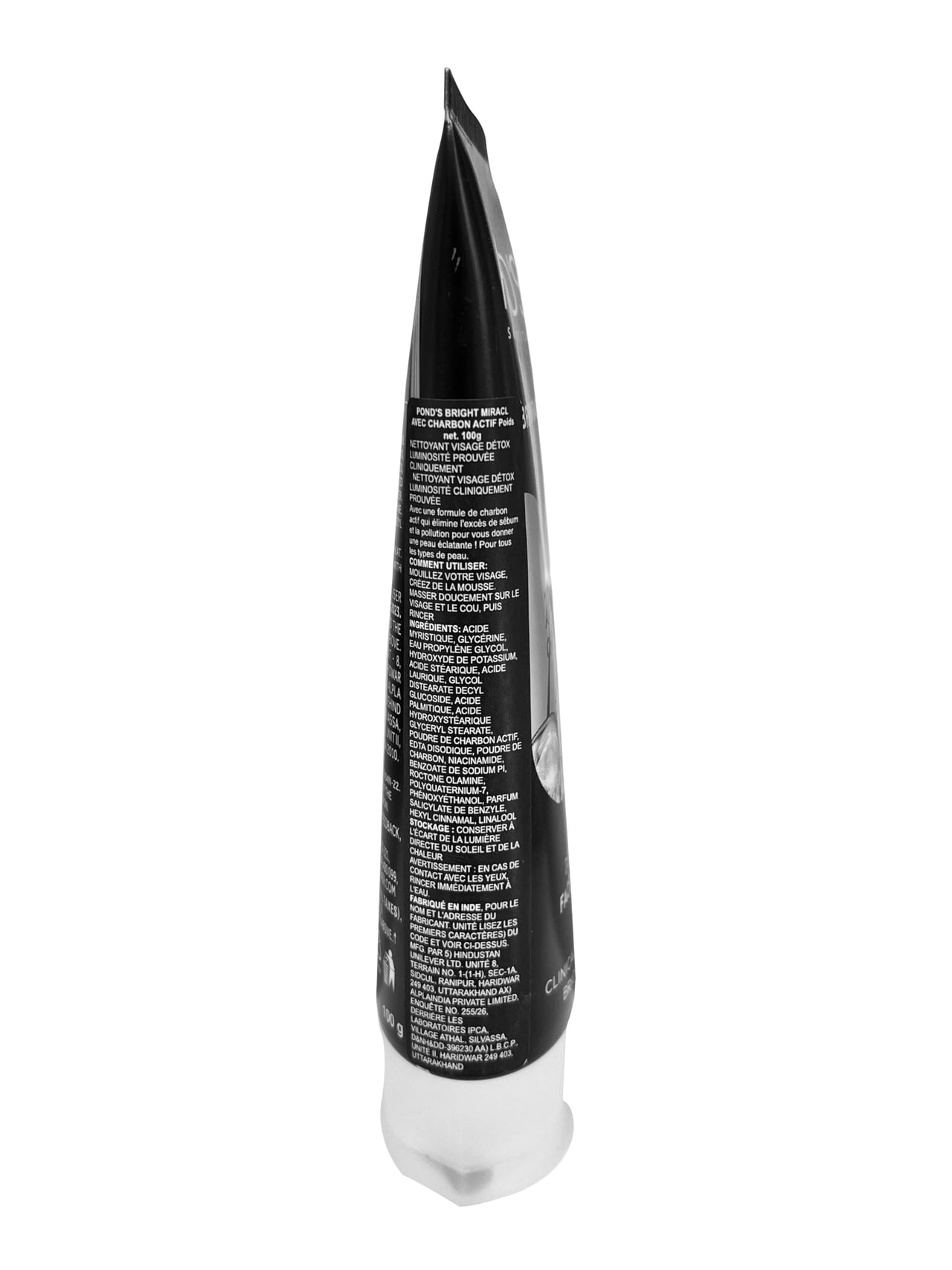 POND's Bright Miracle Detox Facewash | 10X Power Of Activated Charcoal| For Deep Cleaned Skin | Reveals Glow, Pollution Clear Face Wash, 100Gm