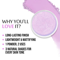 Transculent Loose Powder (Purple Viola - 008)