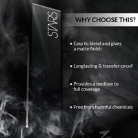 STARS COSMETICS Derma Series Foundation Color Palette & Translucent Powder, Matte Finish Long lasting Waterproof Face Makeup Cream Suitable For All Skin Types (DERMA PALETTE & TAN MATT)