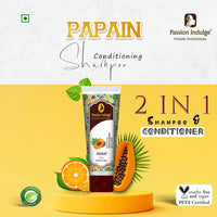 Passion Indulge Onion Hair Growth Oil 100ml & Papain 2 in 1 Conditioning Shampoo 200ml Combo Pack For Anti Dandruff | Hair Fall Control