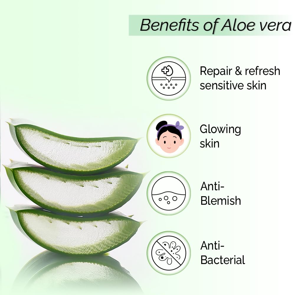 PYOURA Aloe vera Hydrating No Gel Face Toner Mist 100 ml, Serum For Skin Hydration Repair & Sunburn, Alcohol Free Natural Face Toner For Glowing Skin, Toner For Oily Dry Combination Skin