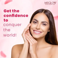 Meglow SPF 15 Paraben-Free Formulation Enriched with Aloe Vera Extract, Cucumber Extracts and Vitamin E Premium Fairness Face Cream for Women (50g, Combo Pack of 2)