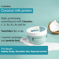 Bare Anatomy Damage Repair Hair Mask | 3x Strengthening Powered By Ceramide A2 & Coconut Milk Protein | Smoothening Hair | Hair Mask For Dry & Frizzy Hair | Sulphate & Paraben Free | Women & Men,250g