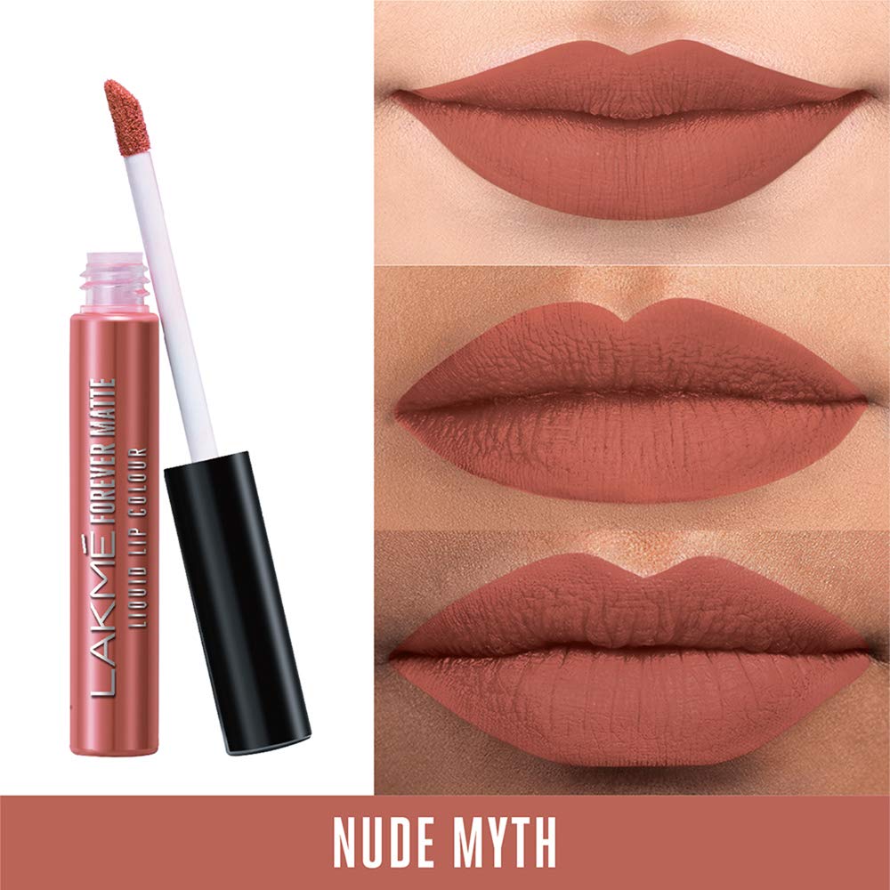 Lakmé Forever Matte Liquid Lip Colour, Nude Myth, 5.6 ml & Forever Matte Liquid Lip Colour, Nude Dream, 5.6 ml