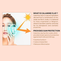 INDUS VALLEY Bio Organic 100% Natural Calamine Clay Powder | Healing Clay for Face & Skin Care (250 gm)