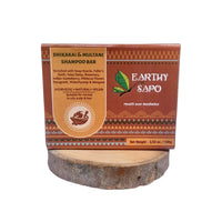 Earthy Sapo Shikakai & Multani Shampoo Bar for Oily Hair (100g, Pack of 1) | Handmade Ayurvedic Hair Care | Vegan, Chemical-Free, Eco-Friendly | With Shikakai & Multani Mitti