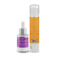 The Derma Co Glow & Protect Combo - 10% Vitamin C Face Serum (30 ml) + 1% Hyaluronic Sunscreen Aqua Gel (50 g)