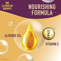Bajaj Almond Drops Anti Hairfall Shampoo 340ml (Pack of 2)
