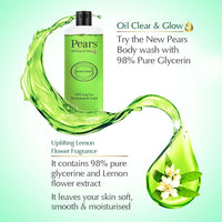 Pears Oil Clear & Glow Shower Gel, With 98% Glycerine, 100% Soap Free, Paraben Free, 250 ml (Pack of 2)