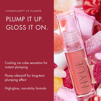 HYUE HydraPlump™ Lip Plumper | 4 ml | Long-term Plumping Effect & Hydration | Non-sticky Formula with Cooling Ice Cube sensation | Jojoba Oil, Vit E & Pomegranate Extract | Flat-tip Applicator (Ra Ra Rouge, 4)