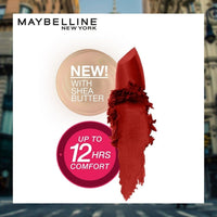 Maybelline New York Matte Lipstick, Intense Colour, 677 Noho Amber, 3.9gm & Maybelline New York Colossal Kajal, Intense Colour, Waterproof, Long lasting 24Hrs Stay, Black, 0.35g
