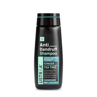 Ustraa Anti Dandruff Kit - Dermatologically Tested- Hair Serum Anti-Dandruff - 200ml | Fights Dandruff with Tea Tree & Ginger & Anti-Dandruff Shampoo 250ml - With Climbazole, Ginger & Tea Tree Oil