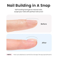 Bolt Bee 8-in-1 Nail Glue Gel – Builder Gel for Nail Extension, Repair, Strengthening, Apex Building, Blooming & Rhinestone Fixing – Soak Off UV/LED Gel, 15ml