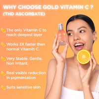 Light Up Beauty Thd Ascorbate Vitamin C Face Serum | Vitamin C Serum For Glowing Skin | Vit C Serum With Hyaluronic Acid For Men & Women | Suitable For All Skin Types - 30Ml