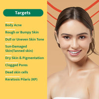 Peach and Musk 1% Salicylic Acid Skin Brightening Body Lotion, Rice Extract with AHA + BHA Reduces Appearance of Strawberry Skin, Reduces Pigmentations & Dark Spots, Both Men and Women- 200ml