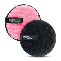 Earth Rhythm Reusable Makeup Remover Cleansing Pads | Easily Removes Stubborn Face & Eye Makeup | Multifunctional, Safe for Oily, Dry or Sensitive skin | Pack of 2