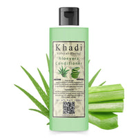 Khadi Natural Herbal Amla Bhringraj Shampoo 500 ml And Aloevera Conditioner 200 ml Combo Suitable For Hair Growth | Dry and Frizzy Hair - Controls Hair Fall Parben And Sls Free
