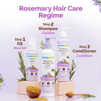 Mamaearth Rosemary Anti-Hair Fall Shampoo with Rosemary & Methi Dana for Reducing hair Loss & Breakage - 1 Litre | Up to 94% Stronger Hair | Up to 93% Less Fall | Sulphate Free Shampoo | For Men and Women