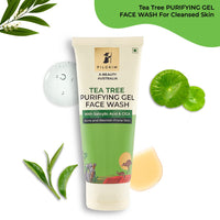 Pilgrim 1% Salicylic Acid Gel Face Wash 100 ml | Gel Face Wash with CICA & Tea Tree For Men & Women, for Oily skin, Acne Prone Skin, Non Drying Cleanser for Face