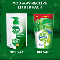 Dettol Original Handwash Liquid Soap Refill, 175ml | Germ Defence Formula | 10x Better Germ Protection