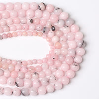 38pcs 10mm Natural Pink Opal Jades Stone Beads Round Loose Spacer Beads for Jewelry Making DIY Bracelets Crystal Energy Healing Power Stone (10mm, Pink Opal Stone)