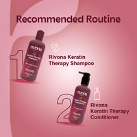 Rivona Naturals Keratin Therapy Conditioner |Nourishes & Controls Frizz with Hydrolyzed Keratin protein & Olive Oil Peg-7 Esters | Men & Women |All hair types| 250 ml