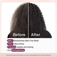 Bare Anatomy Curl Defining Gel | For Well Defined Shiny Curls | Curl Retention & 2X Frizz Protection For 48 Hours | Coconut Oil, Hyaluronic Acid & Castor Oil | Sulphate & Paraben Free | 140 ml