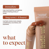 indē wild Masala Chai (15ml) Dewy Lip Balm | Hydrating & Plumping | Lasts 8+ hours | Nude & Non-Sticky | With Natural Desi Ghee, Peptides, Hyaluronic Acid & Shea Butter | Korean Formulation