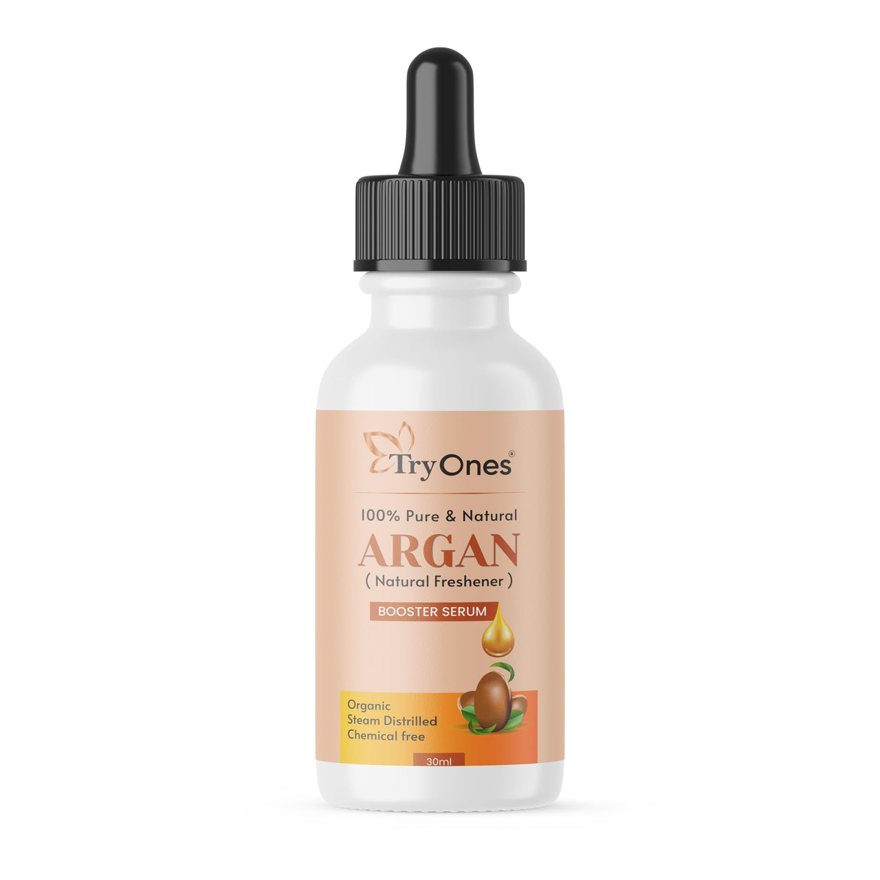 TryOnes Professional Hair Serum for Frizzy Hair||Serum for Women & Men||All Hair Types for Frizz-free, Smooth & Glossy Hair||Argan Hair Serum_30ML