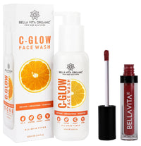 Bella Vita Organic Vitamin C-Glow Natural Face Wash Kiss-Proof 4.5 ml 18-hr Stay Waterproof Intense Moisturisation Naughty Nude