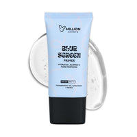 Million Colors Pore Blur Primer | Matte Finish and Oil Control| Hydrating Pore Minimizer Infused With Hyaluronic Acid | 2-in-1 Primer and Sunscreen SPF 50 PA+++ For All Skin Types - 30ml