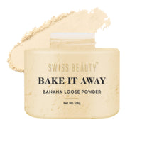 SWISS BEAUTY Bake It Away Makeup Natural Loose Powder | Lightweight Setting Powder | Loose Compact Powder For All Skin Types | Shade 01 Banana, 28g