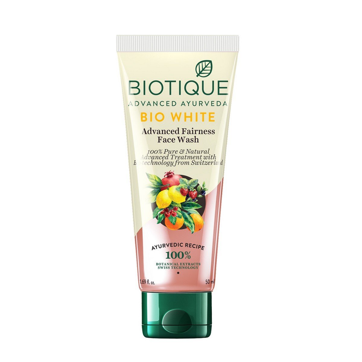 Biotique Bio Kelp Protein Shampoo for Falling Hair Intensive Hair Regrowth Treatment, 340ml & Biotique Bio White Advanced Fairness Face Wash, 150ml