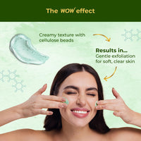 WOW Skin Science Neem & Hyaluronic Acid Pimple Care Face Scrub | Anti-Bacterial | Unclogs Pores | Removes Impurities | Improves Skin Elasticity | Hydrates Skin | 100gms