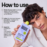 Moxie Beauty Scalp Essentials Trio | Dandruff Detox, Clarifying Cleanse & Hydration Boost | Glycolic, Lactic & Salicylic Acid + Piroctone Olamine + Cocoa Butter & Biotin | Clears Dandruff & Soothes Scalp | Paraben, Sulphate & Silicone-Free | Pre-Wash (100