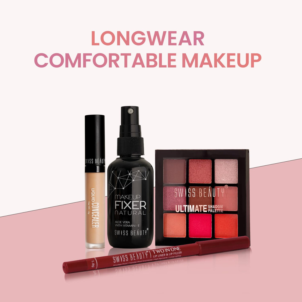Swiss Beauty 2-In-1 Creamy Matte Lip Liner + Lip Filler | Smudgeproof and waterproof | Shade- Coral Candy, 1.6g