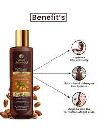 Khadi Organique Moroccan Argan Oil Hair Conditioner For Frizz Control & Extra Smooth and Shiny Hair (Pack of 2) 400 ml