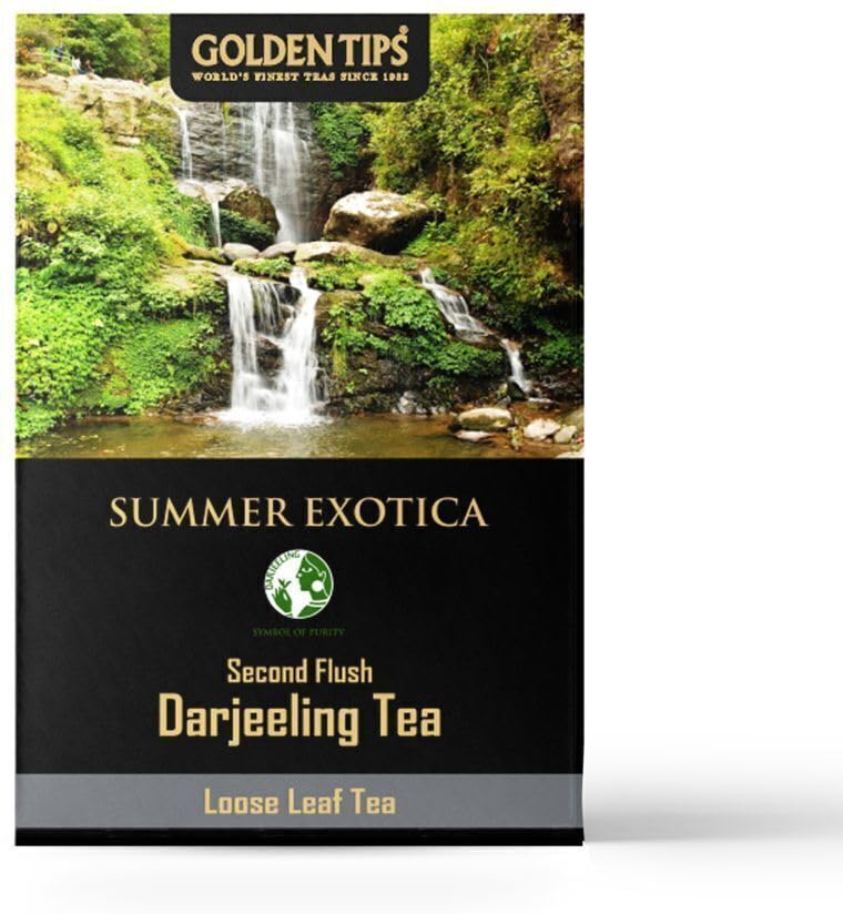 Golden Tips Summer Exotica Second Flush Darjeeling Black Tea (8.81oz - 250 gm - 125 Cups)