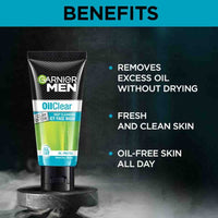 Garnier Men Oil Clear Clay D-Tox Deep Cleansing Icy Face Wash, 50gm
