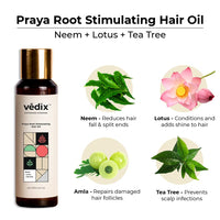Vedix Customized Hair Fall&Dandruff Control For Normal/Oily Hair - Oily Scalp&Wavy Hair - Customized Ayurvedic Hair Care Kit - 3 Product Kit - Pro Hair Growth Serum X Dandruff Care,550 Grams