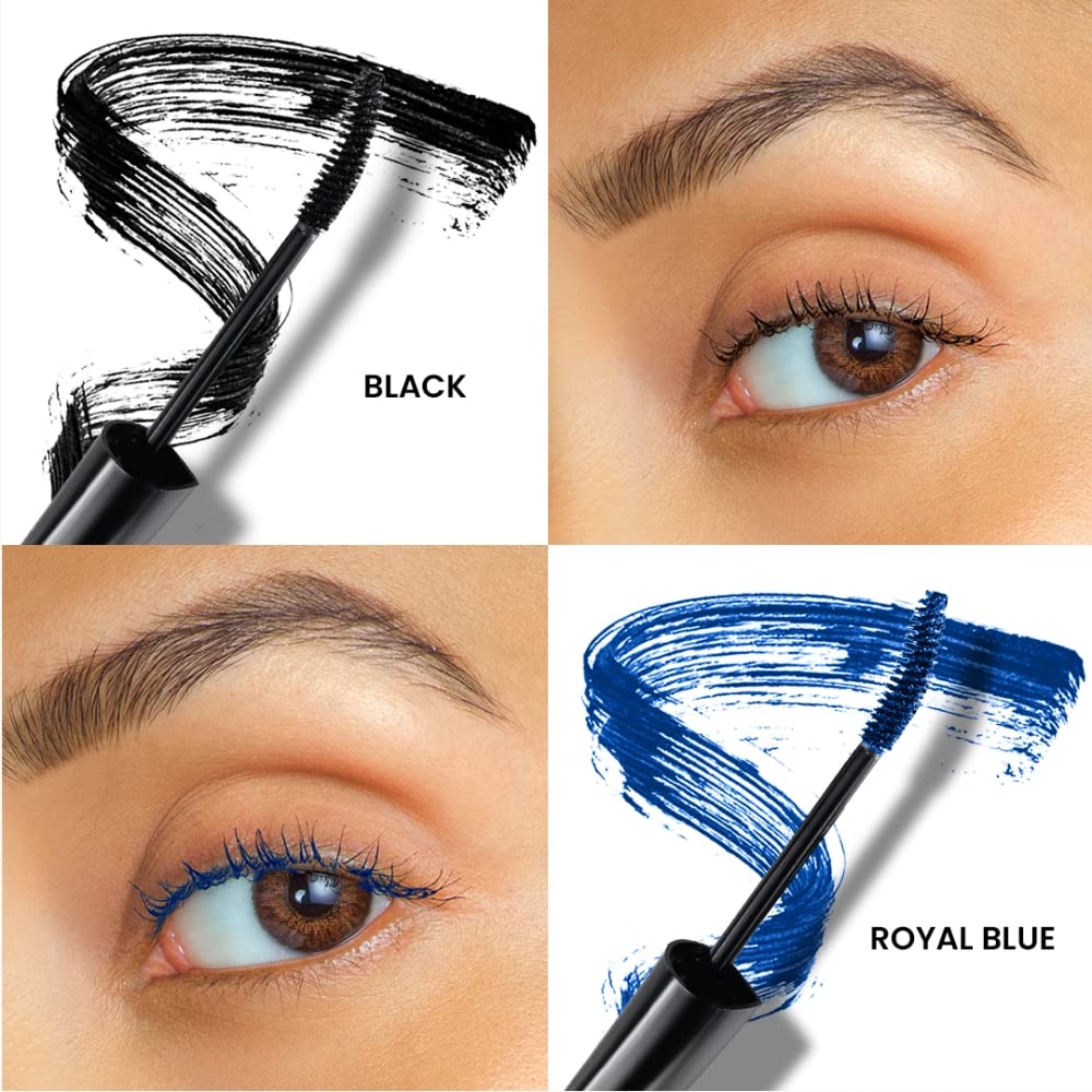Lakmé Eyeconic Curling Mascara For Women, 9ml | Black Waterproof Mascara | Eye Mascara with Smart Curl Brush for Voluminous, Smudge-Proof Lashes (Pack of 2)