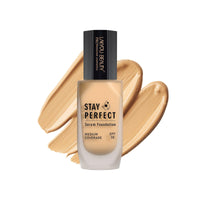 Lakyou Beauty Stay Perfect Serum Foundation 30ml | Medium Coverge with SPF 30 | 24HRS wear for radiant and healthy looking skin (Sand Beige)