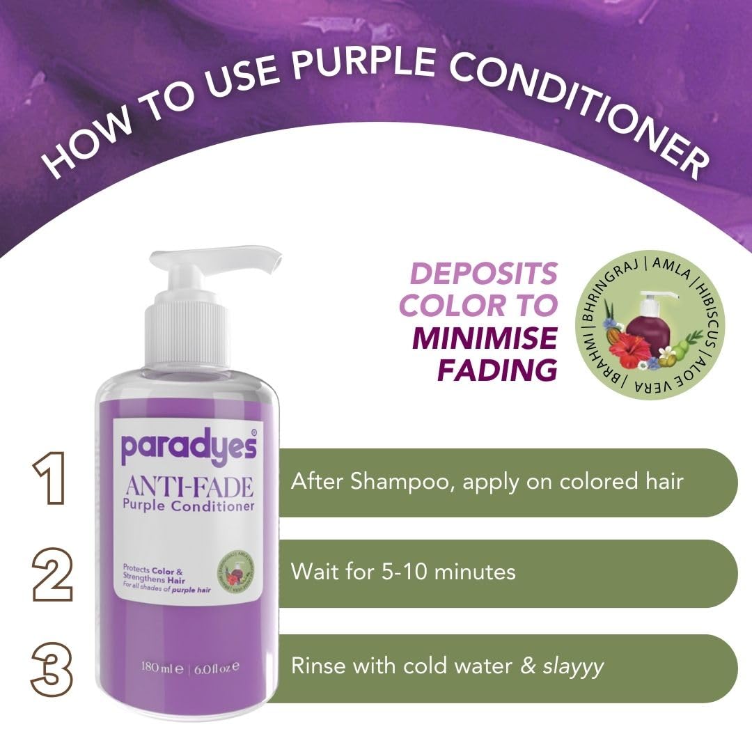 paradyes Anti Fade Purple Fresh Conditioner For All Hair Type,1 Count