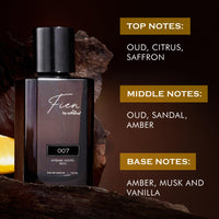 FIEN 007 Perfume for Men | Oriental Oud Scent | 12 Hrs Long Lasting | mCaffeine Fien Perfume | Fien Eau De Parfum with Oud, Sandal & Musk | perfume for men | Solid mCaffeine Premium & Luxurious Perfume - 100ml