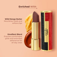 LoveChild Masaba Statement Matte Lipstick, Loop Me In (Irish Brown), Smooth Glide, Bold Matte Finish, Long-Lasting Lipsticks With Mango Butter Nourishing and Intense Color Payoff, Lightweight, 4g