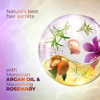 Sunsilk Argan Oil & Rosemary Frizz Smooth Oil Blends Shampoo | for Frizzy Hair | with No Added Parabens | 700 ML