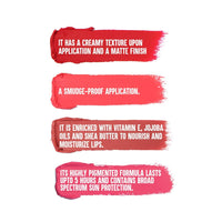 Colorbar Velvet Matte Lipstick, Hearts And Tarts 1, 4.2g | | Creamy matte finish | High Pigmented Formula | Lasts upto 5 Hours | Smudgeproof