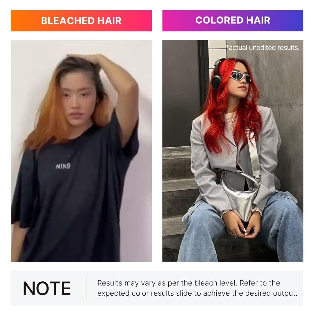 2.Oh! Italian- Red Hair Color For Women & Men | Ammonia-Free DIY Semi Permanent Hair Color | Enriched with Argan Oil | Lasts upto 12-15 Washes